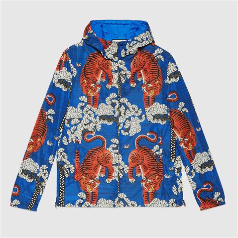 gucci bengal windbreaker blue|gucci usa official website.